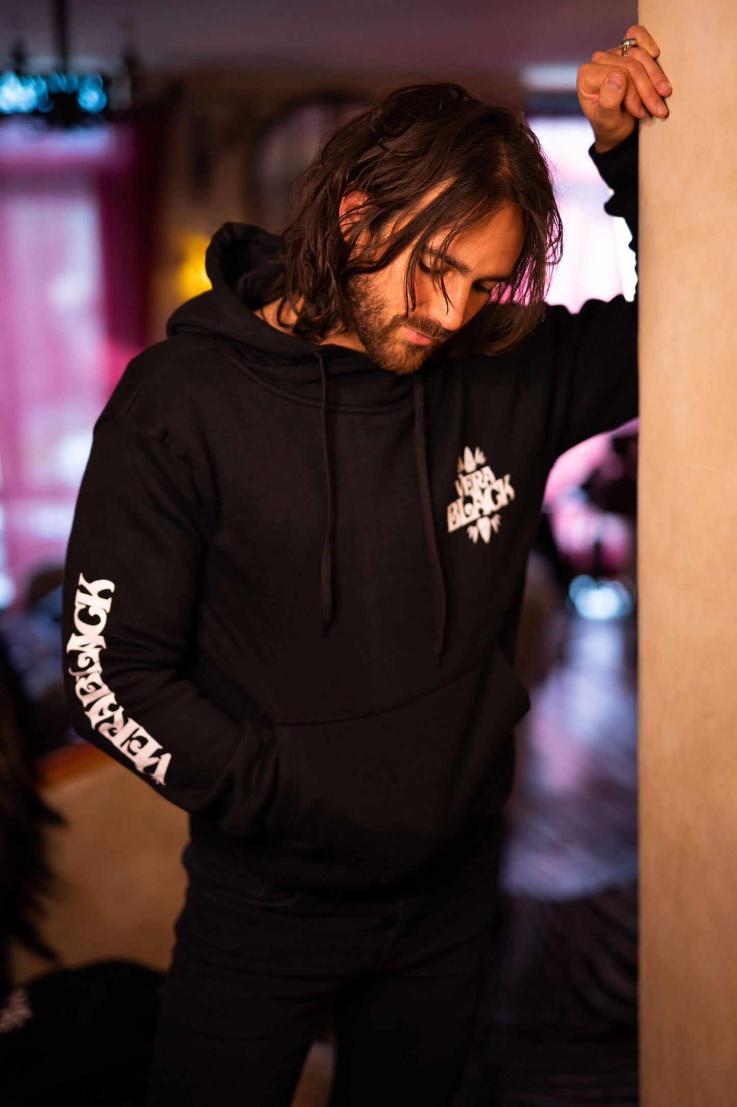 Men's Vera Black Hoodie
