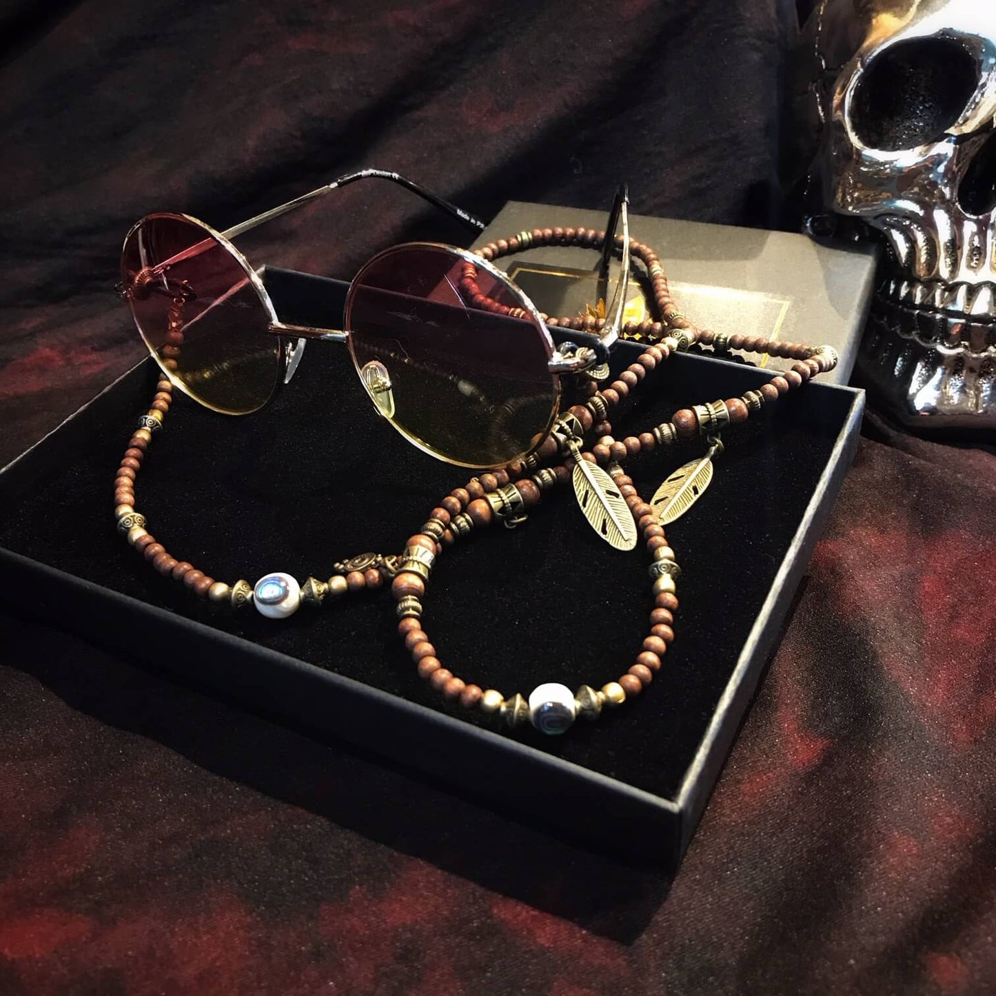 Chaîne de lunettes à perles