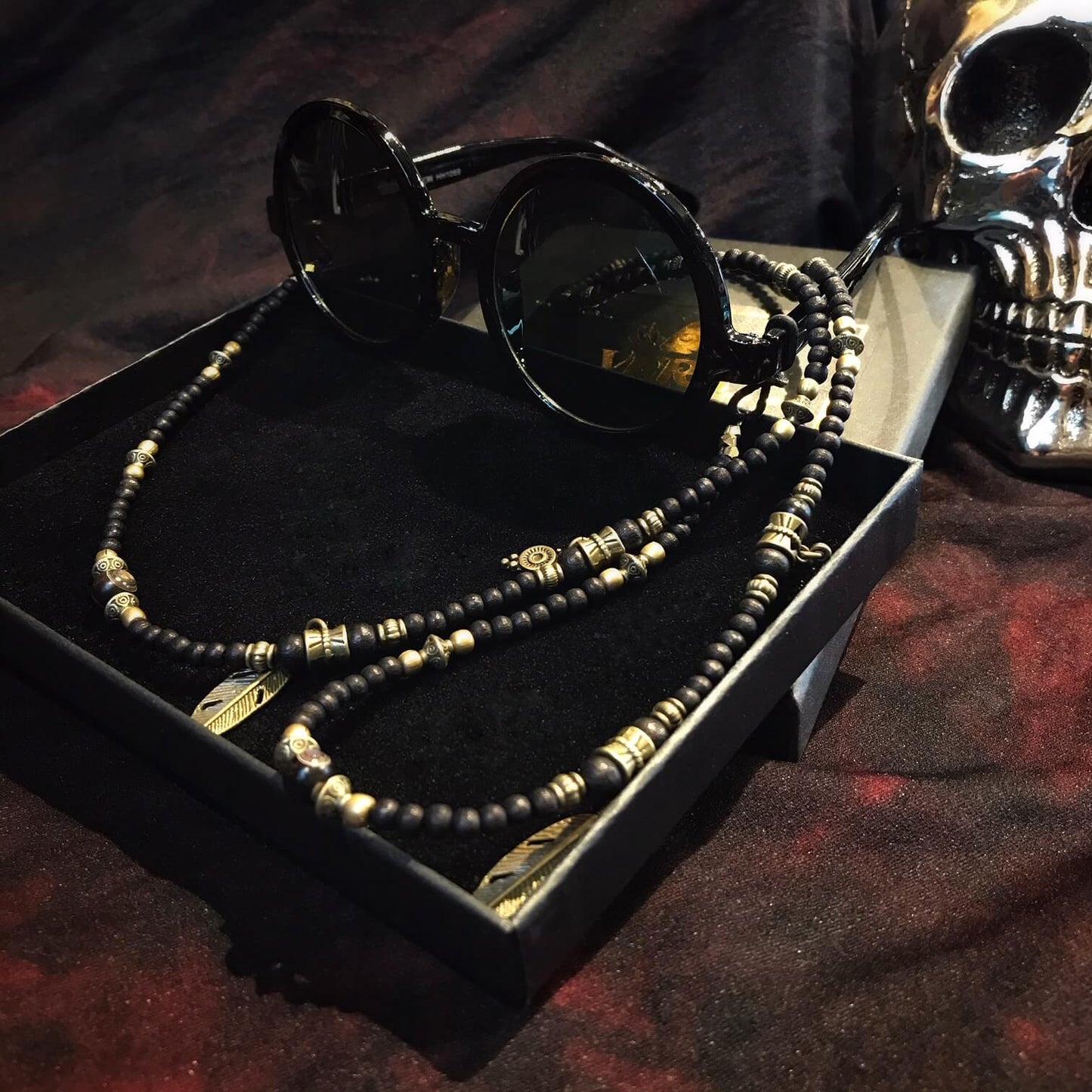 Chaîne de lunettes à perles