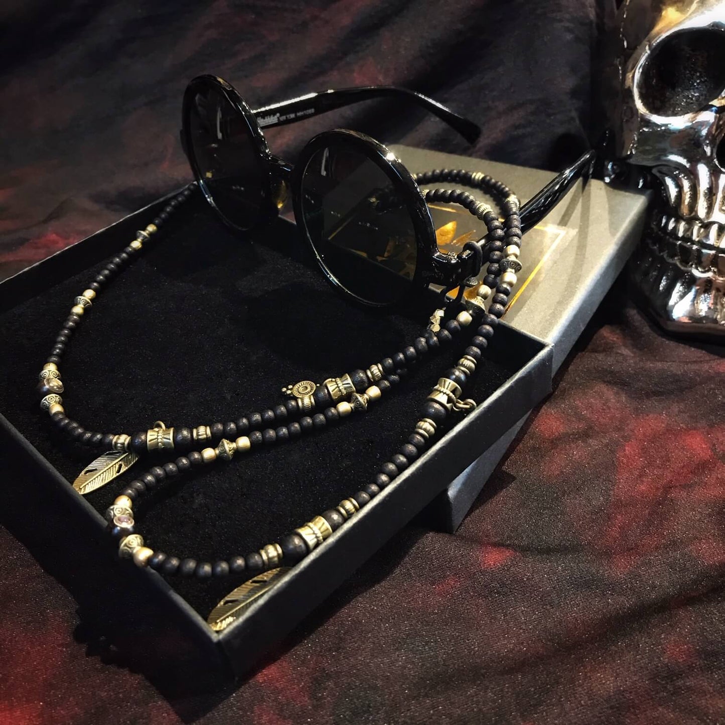 Chaîne de lunettes à perles