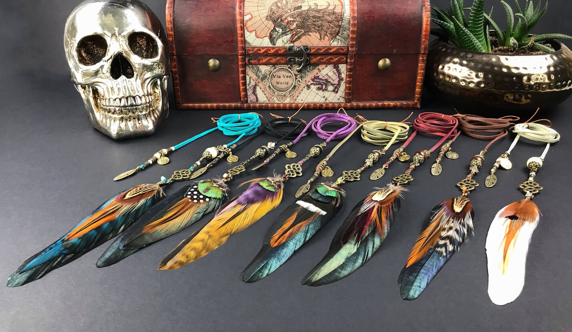 Beaded Feather Hair Braiders, braid into hair, hippie accessory, bohemian style hair braid, tribal style hair braid, festival hair accessory