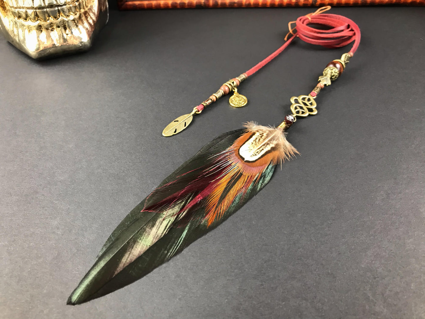 Beaded Feather Hair Braiders, braid into hair, hippie accessory, bohemian style hair braid, tribal style hair braid, festival hair accessory