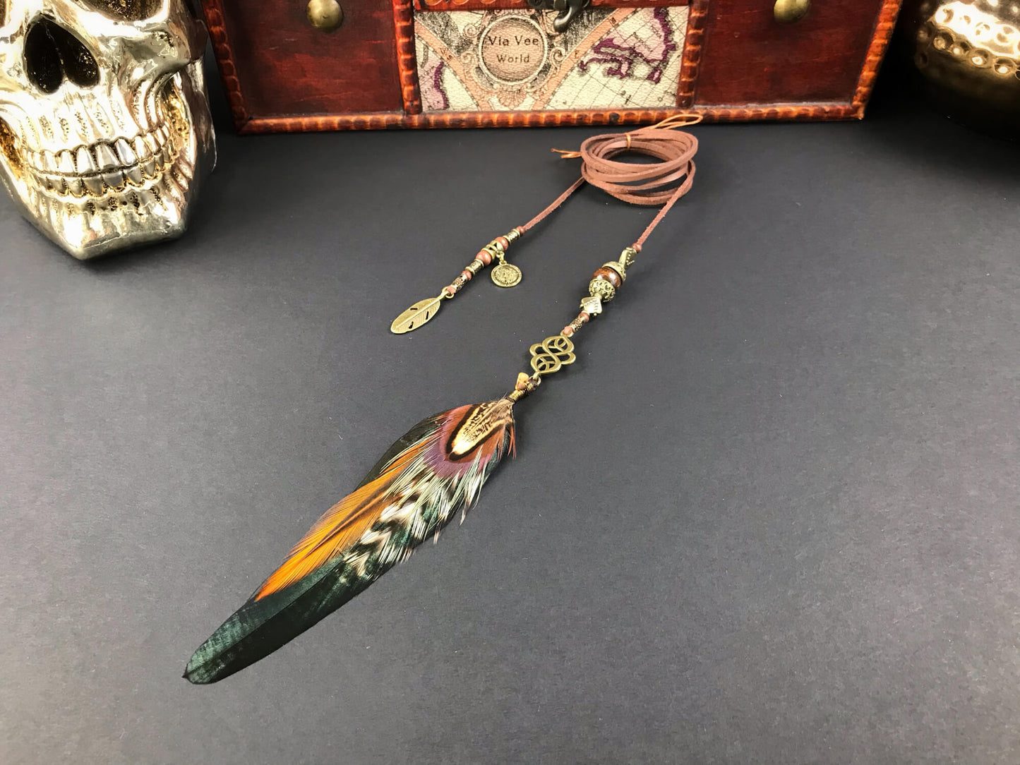 Beaded Feather Hair Braiders, braid into hair, hippie accessory, bohemian style hair braid, tribal style hair braid, festival hair accessory