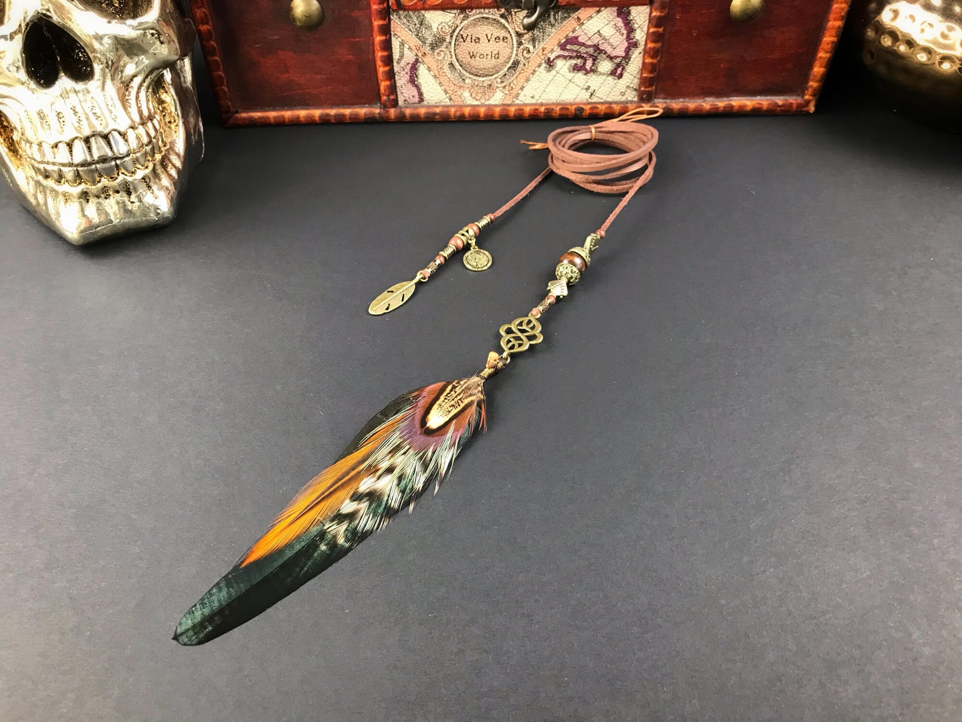 Beaded Feather Hair Braiders, braid into hair, hippie accessory, bohemian style hair braid, tribal style hair braid, festival hair accessory
