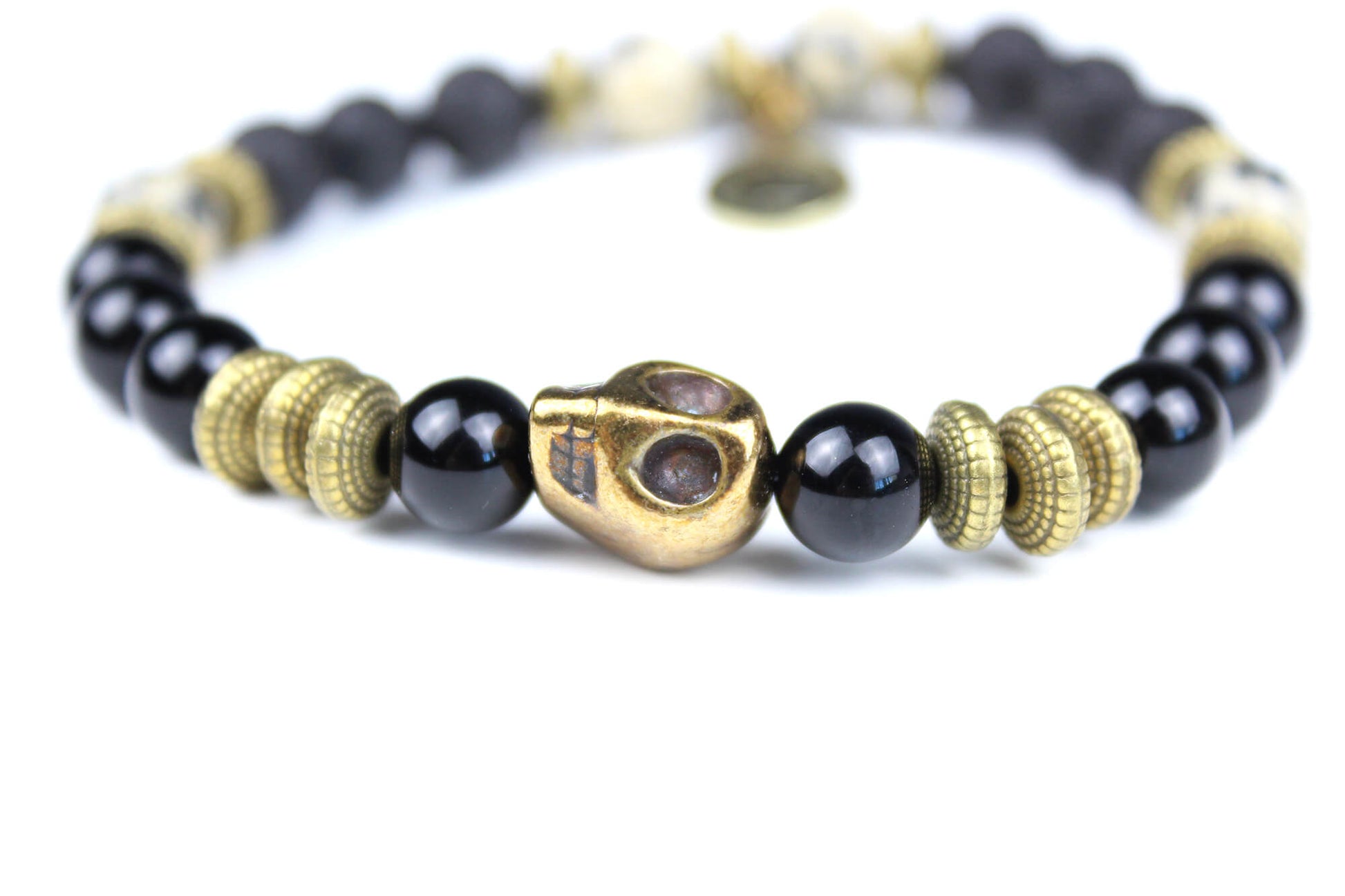 The Rapture Beaded Necklace and Bracelet Set - ebony wood black onyx beaded tribal bohemian rock n roll shamanic pirate jewellery set