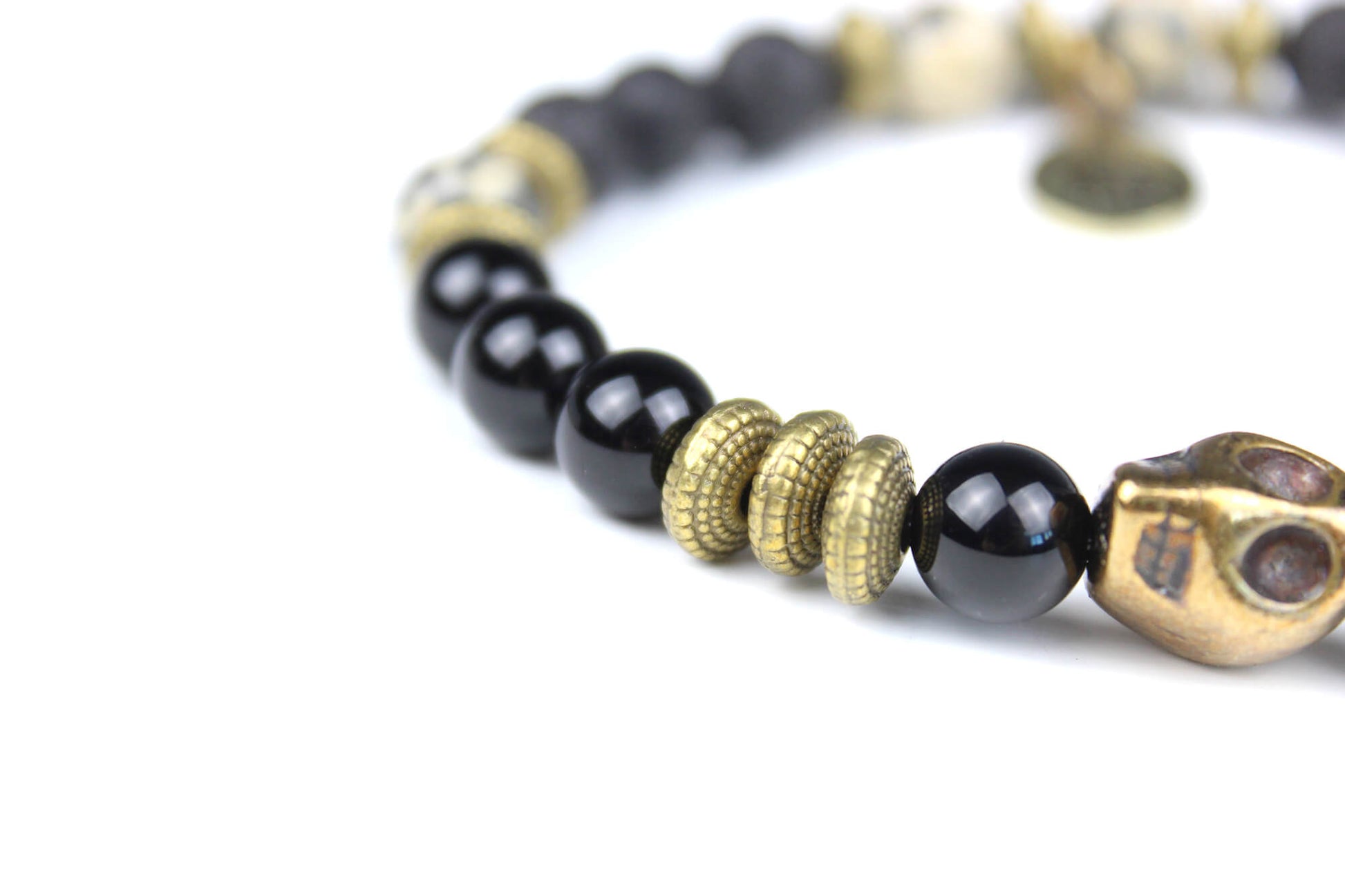 The Rapture Beaded Necklace and Bracelet Set - ebony wood black onyx beaded tribal bohemian rock n roll shamanic pirate jewellery set