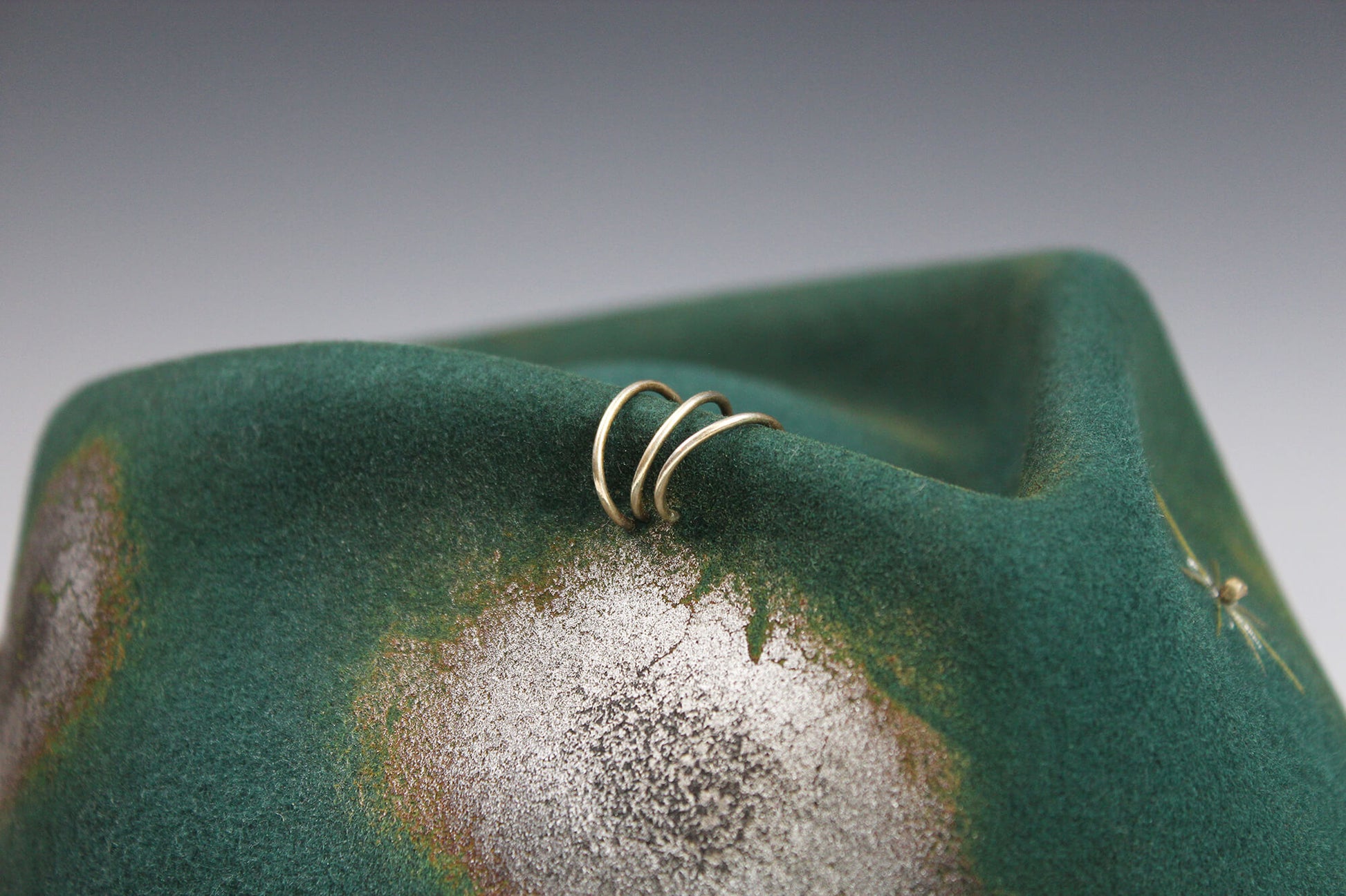 Fedora - Green on Green Distressed