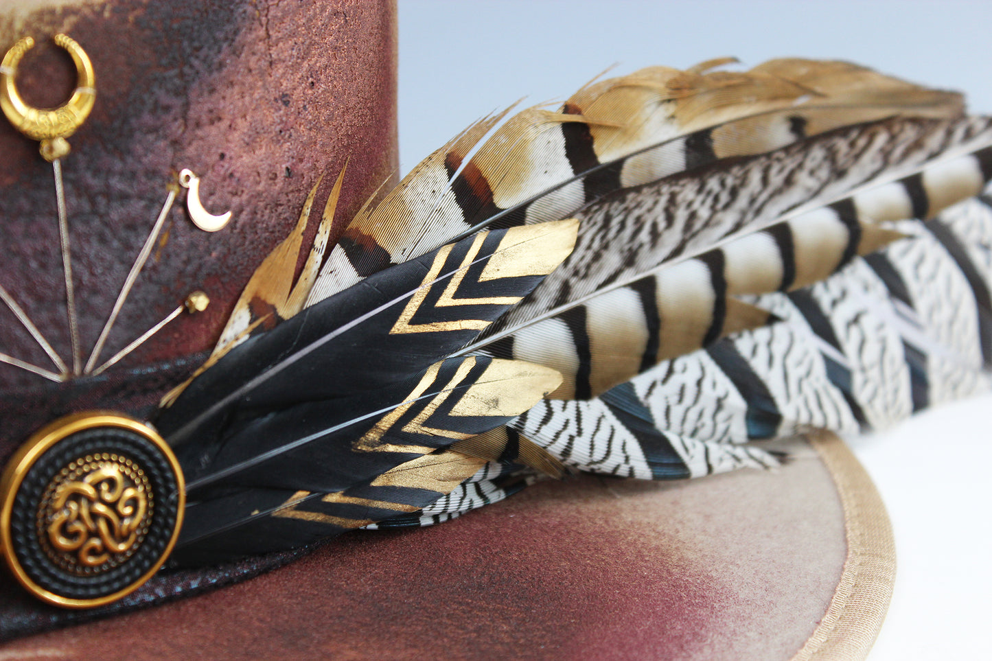 The Honey Bones Fedora - Wide Brim Unisex Hat For Men And Women Country And Western Cowgirl Style Bohemian Festival Cowboy Hat Snake Print