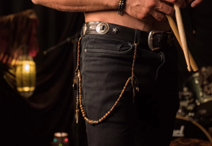 day of the dead trouser chain