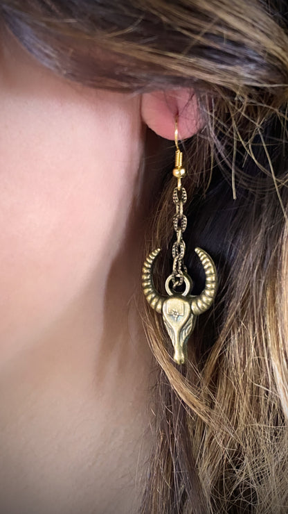 Bronze Resheph Earrings