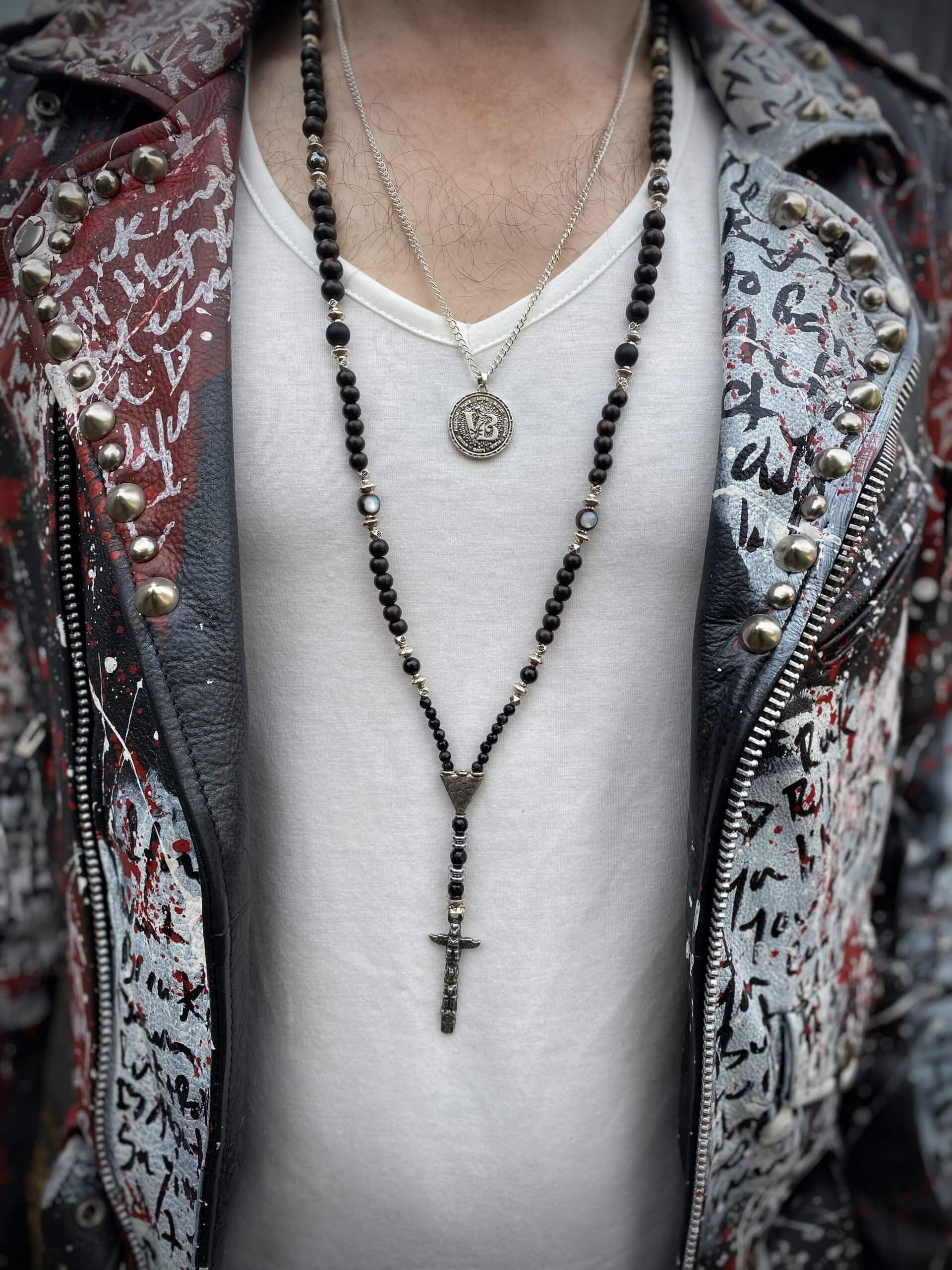 Ebony Wood Totem Necklace