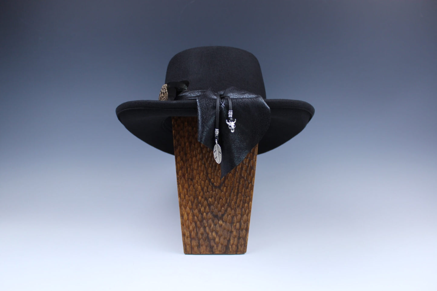 The Redfern Rambler Wool Felt Fedora Hat Black Handmade Country Western Style Cowboy Hat Unisex For Men And Women