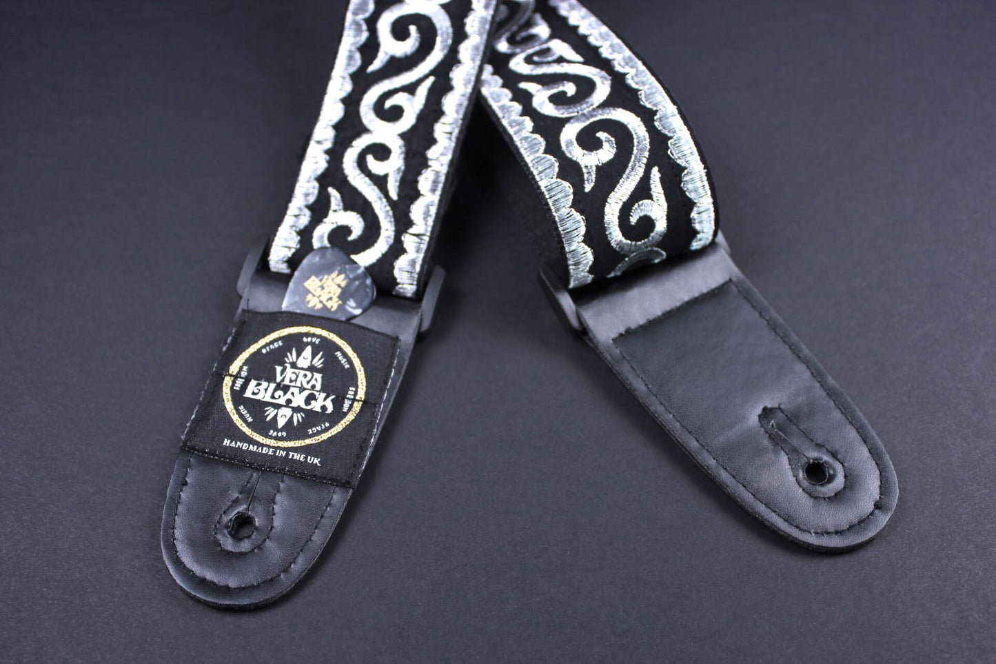 Vera Black Guitar Strap