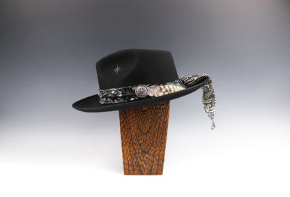 El Capitan black Fedora hat