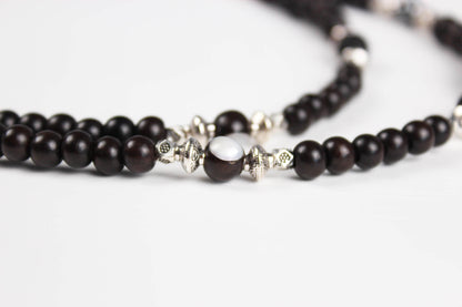 Ebony Wood Totem Necklace