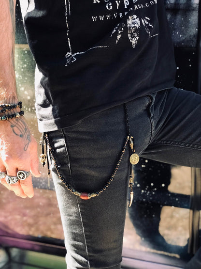 Devil's Eye Beaded Trouser Chain