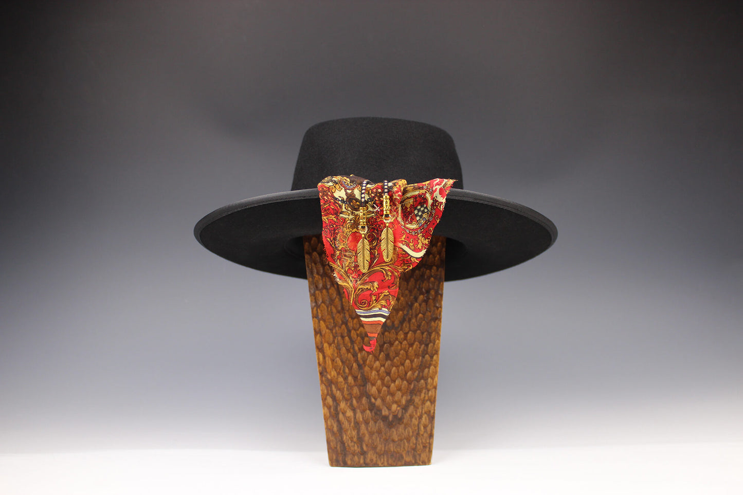 The Babylon Fedora Hat Rock and Roll Style Hat Unisex For Men And Women Blues Gig Musician Hat Black And Gold Detailing