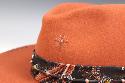 One Of A Kind Fedora - Orange - Size Extra Large