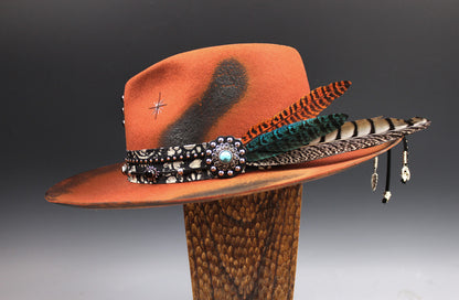 One Of A Kind Fedora - Orange - Size Small