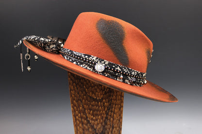 One Of A Kind Fedora - Orange - Size Small