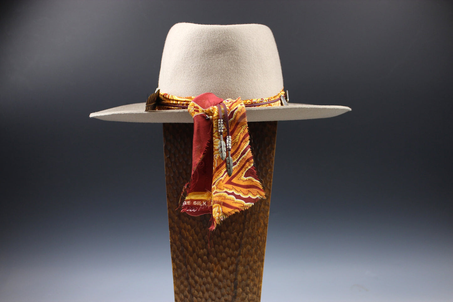 One Of A Kind Fedora- Custom Burn Design - Size Large