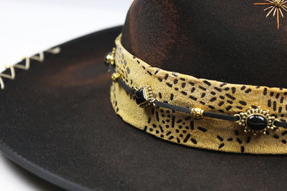 One Of A Kind Fedora- with distressed effect- Size Medium