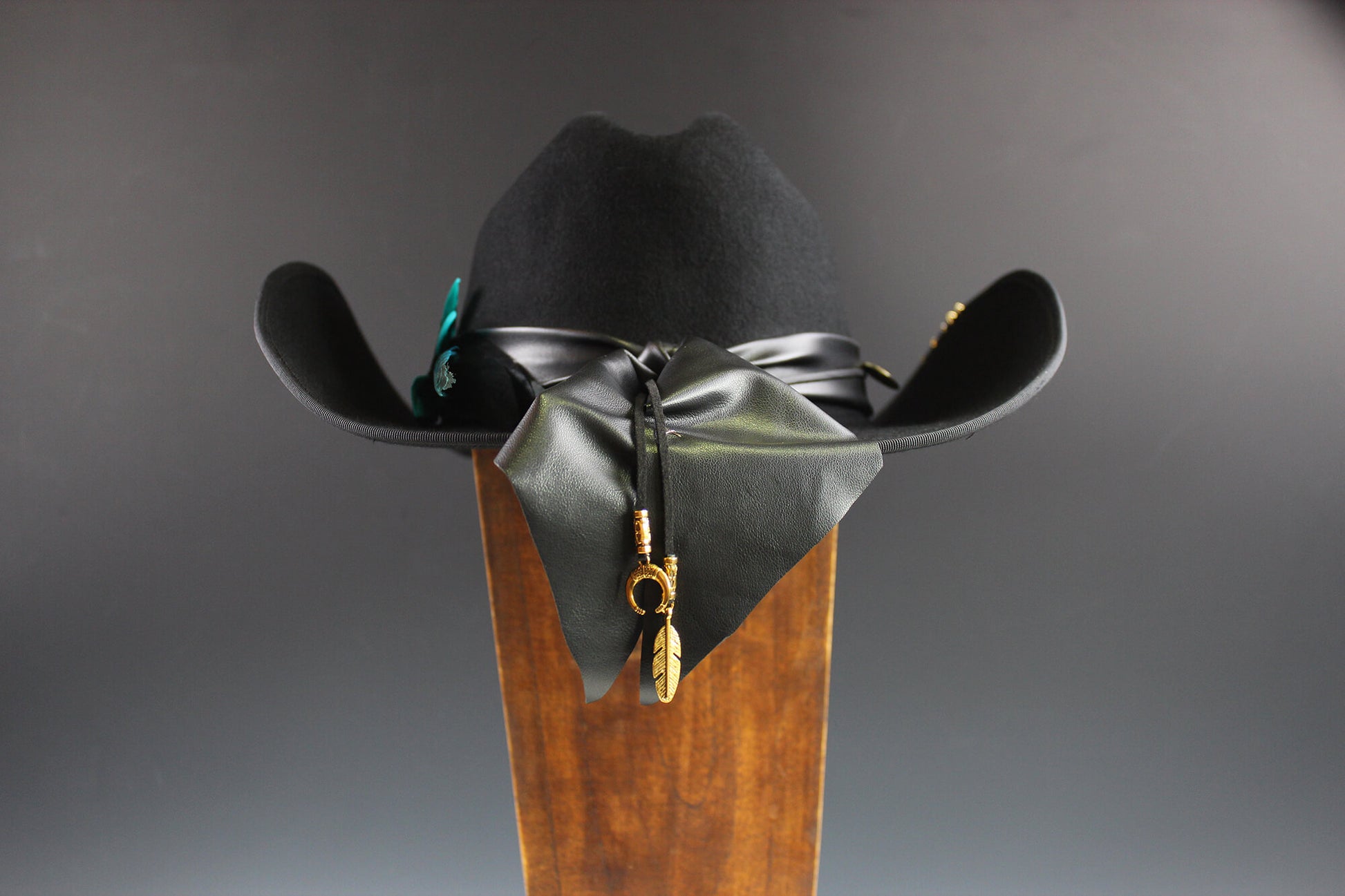 One Of A Kind Cowboy Hat - Black - Size Large by Vera Black