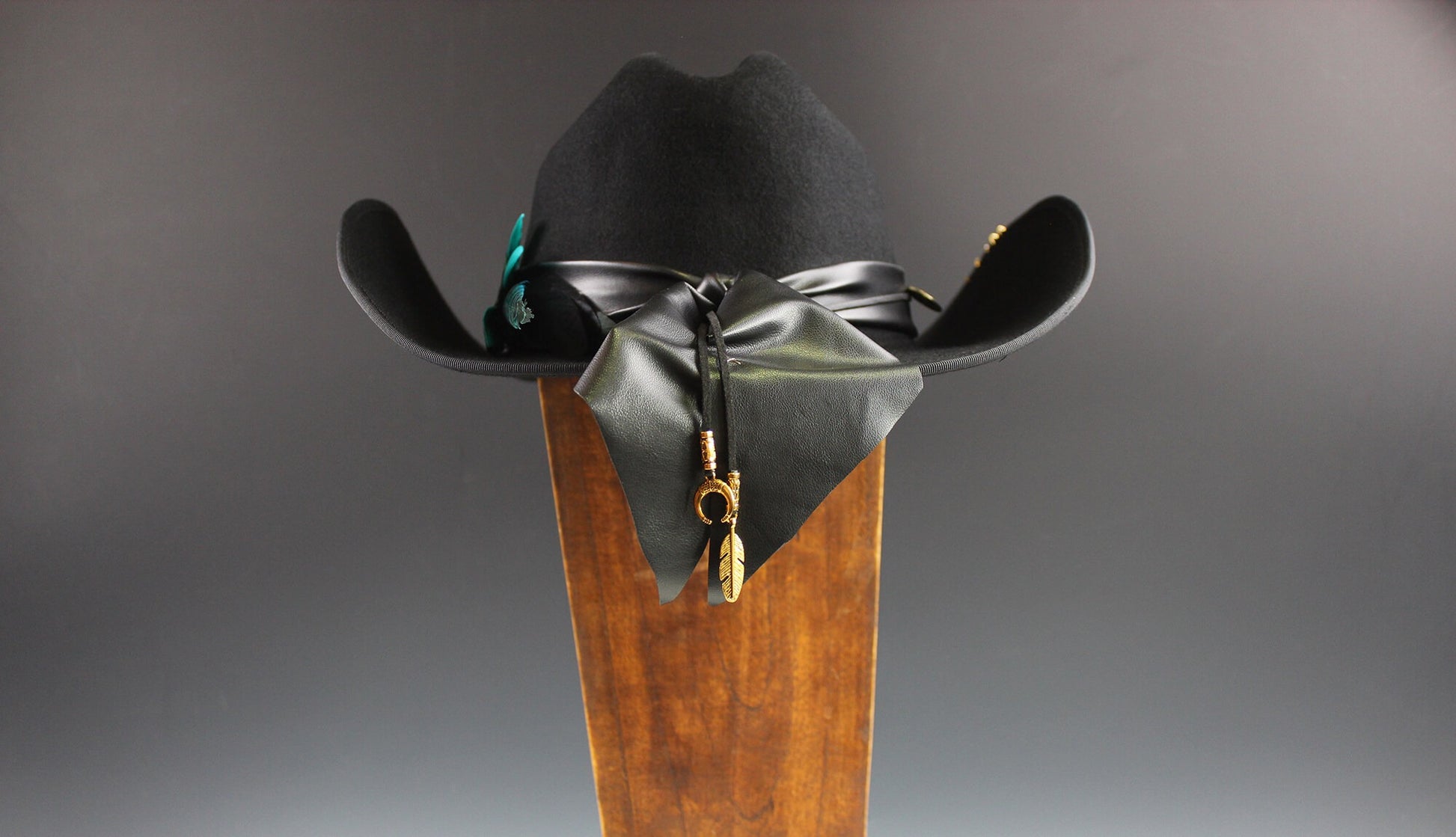 One Of A Kind Cowboy Hat - Black - Size Large by Vera Black