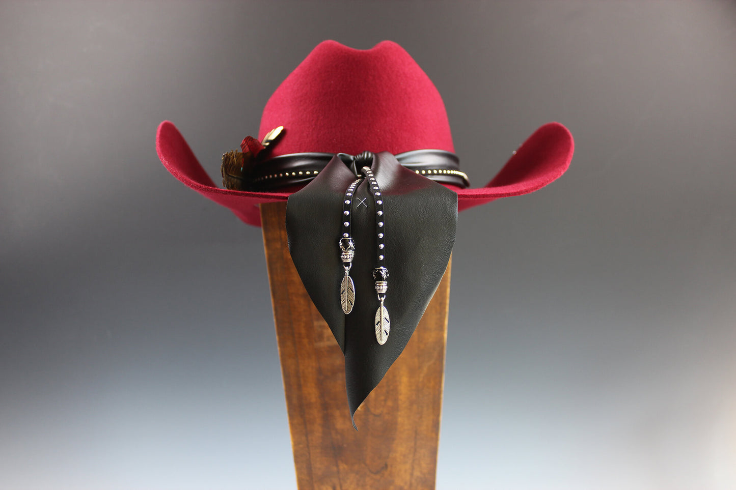 One Of A Kind Cowboy Hat - Red - Size Large by Vera Black