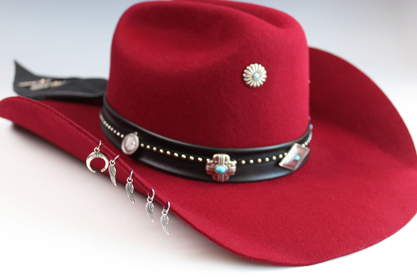 One Of A Kind Cowboy Hat - Red - Size Large by Vera Black