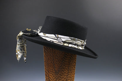 Gambler with Paisley Hat Band & Wild Turkey Feather