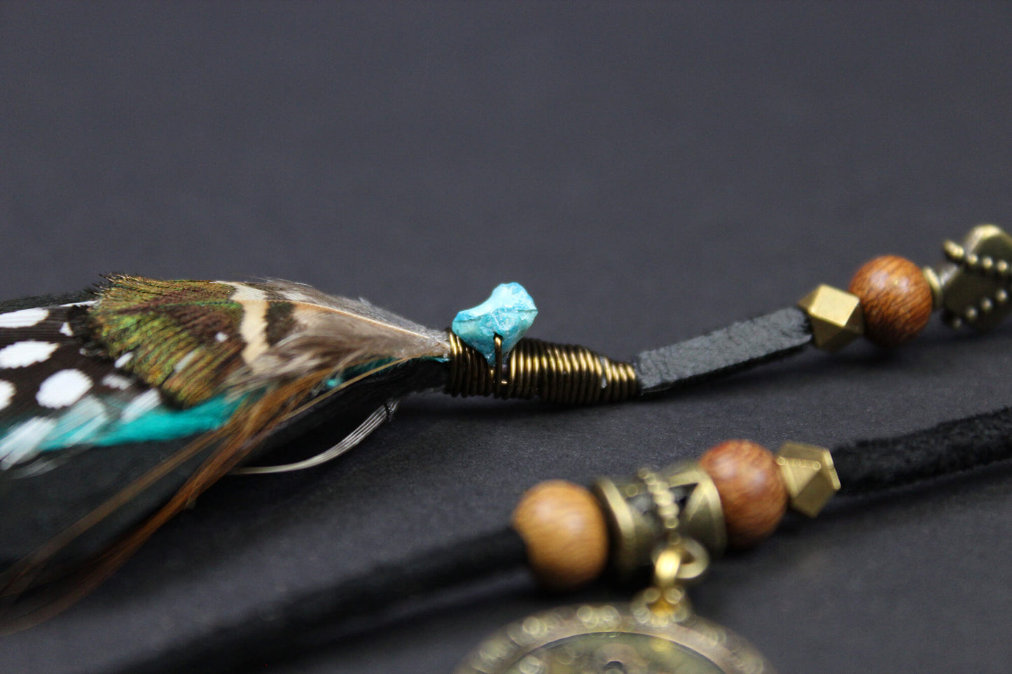 The Sierra Triple Layer Feather Hair Clip - Bohemian Hippie Rock n roll style Festival country & western style pirate feathers unisex