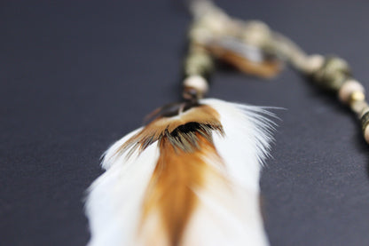 The Dune Triple Layer Feather Hair Clip - Bohemian Hippie Rock n roll style Festival country & western style pirate feathers unisex