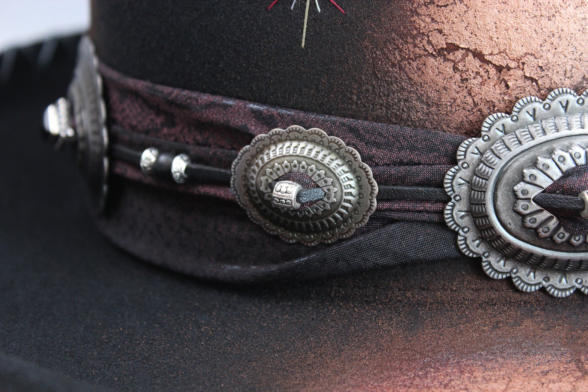 The Prophet Gambler - Wool Felt Fedora Hat Black Handmade Country Western Style Cowboy Hat Unisex For Men And Women Rock & Roll Hat