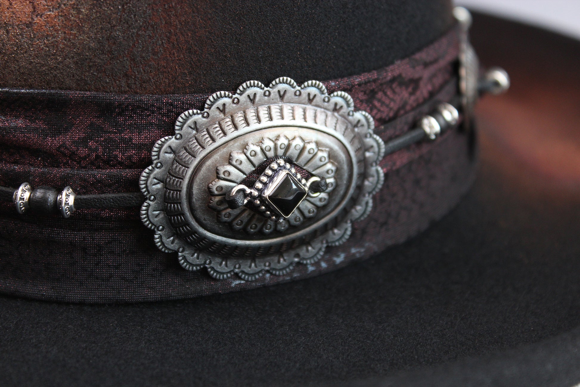 The Prophet Gambler - Wool Felt Fedora Hat Black Handmade Country Western Style Cowboy Hat Unisex For Men And Women Rock & Roll Hat