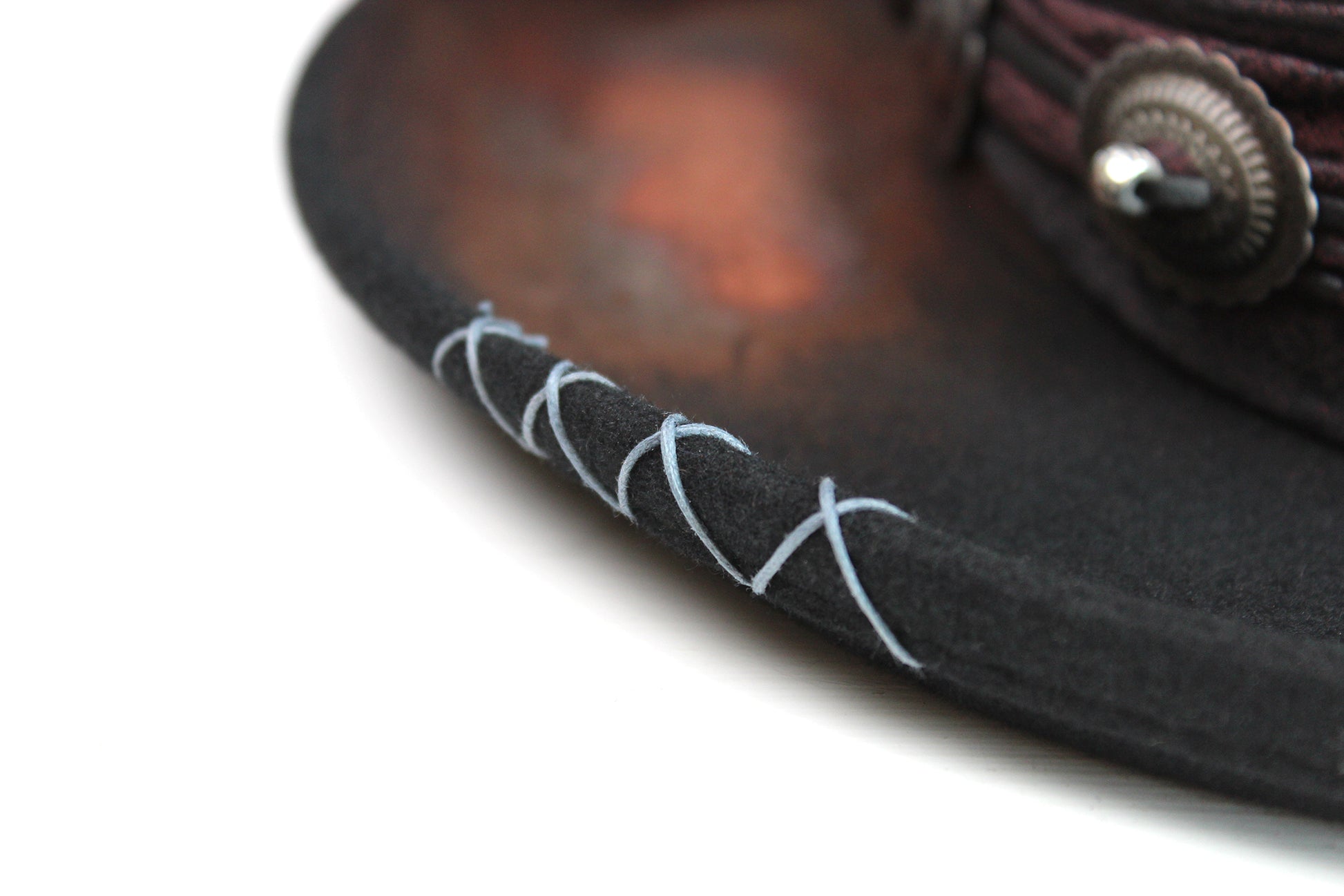 The Prophet Gambler - Wool Felt Fedora Hat Black Handmade Country Western Style Cowboy Hat Unisex For Men And Women Rock & Roll Hat