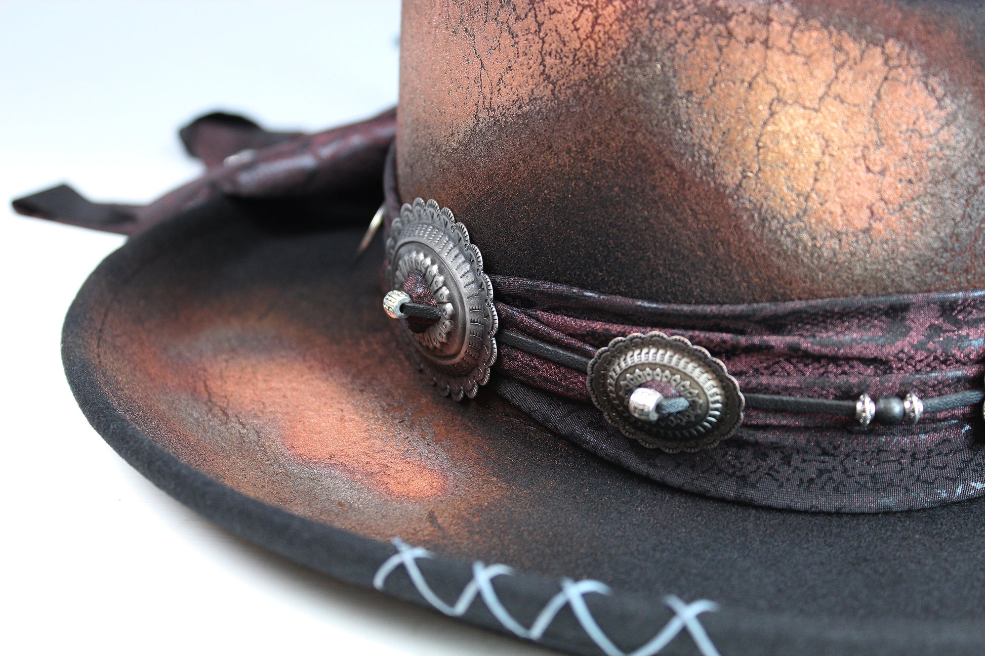 The Prophet Gambler - Wool Felt Fedora Hat Black Handmade Country Western Style Cowboy Hat Unisex For Men And Women Rock & Roll Hat