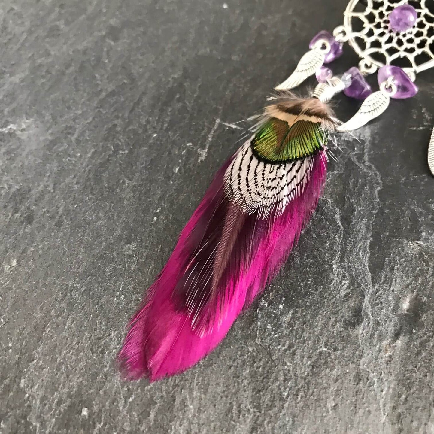 Venus Dreamcatcher Feather Earrings