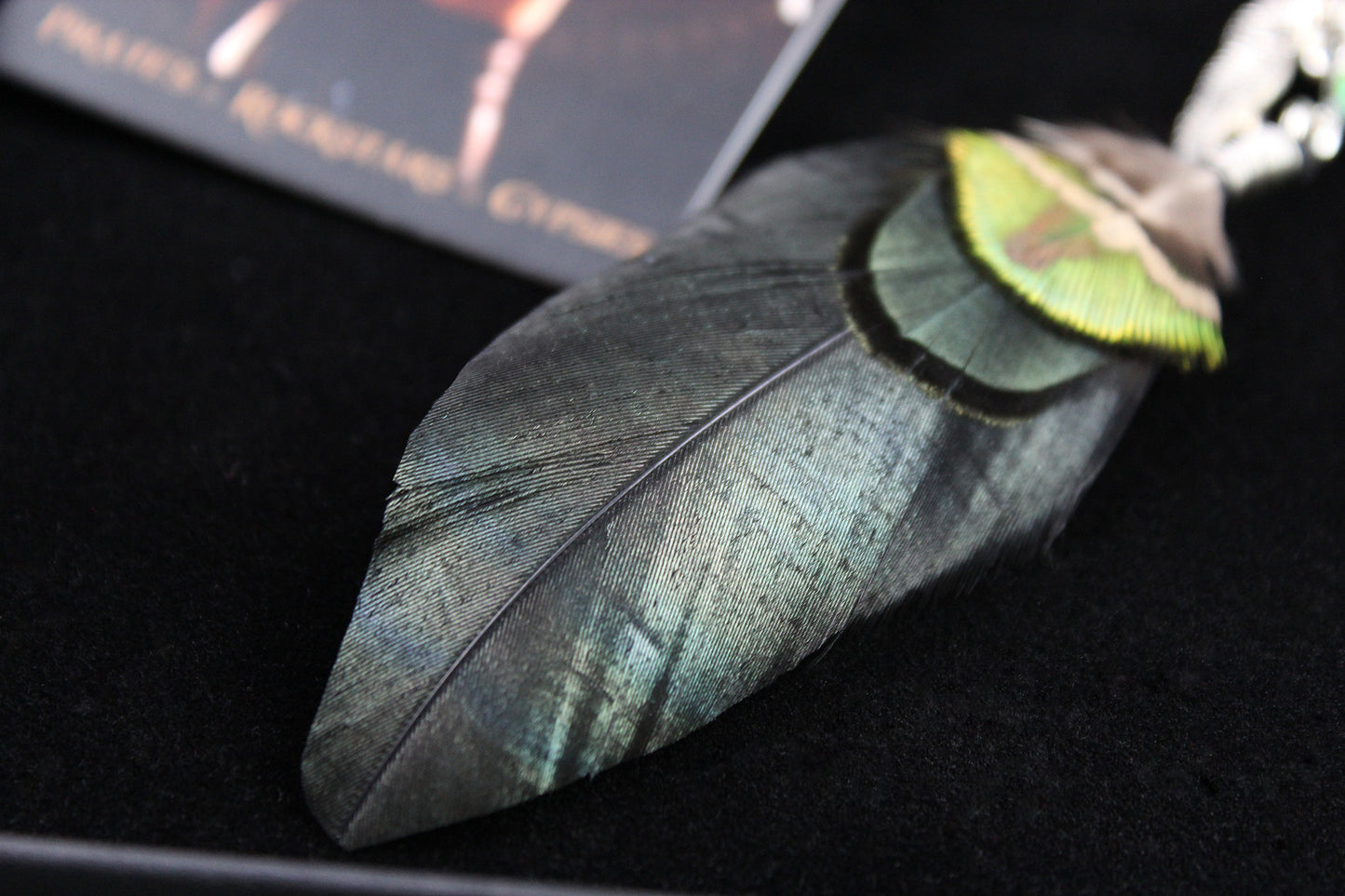 Safari Feather Earrings - Silver & Green Filigree Asymmetrical Green Feather Earrings
