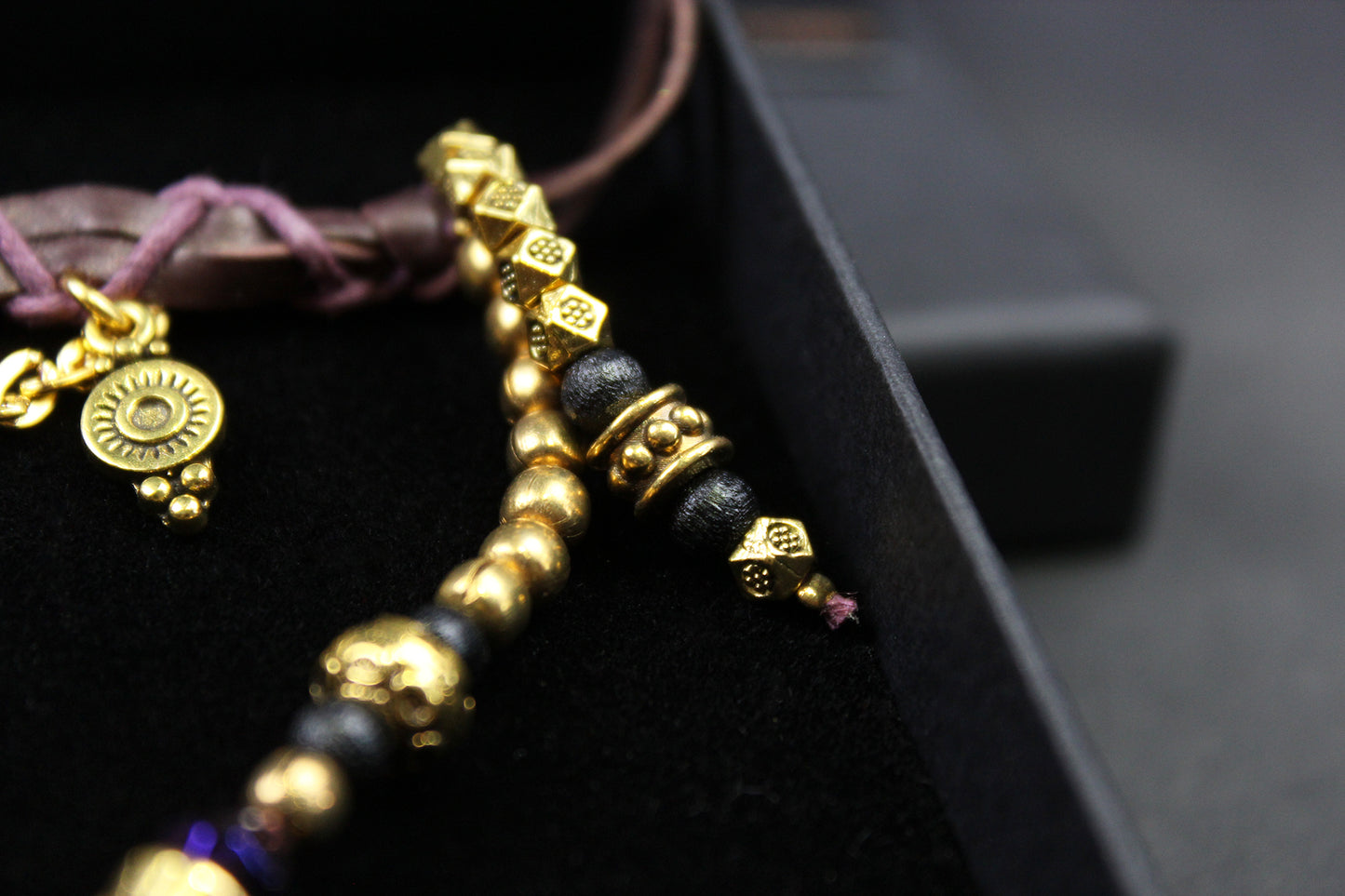 Harlequin : Bohemian Amethyst Gold Anklet, Armband Choker - 3 in 1 Elegant Hippie Festival Style Necklace