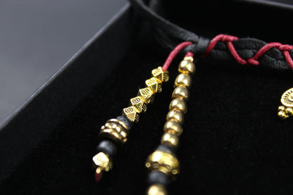 The Rockstar Choker : 3 in 1 Bohemian Anklet Armband Choker With Gold Detailing & Labradorite