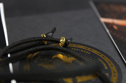 The Rockstar Choker : 3 in 1 Bohemian Anklet Armband Choker With Gold Detailing & Labradorite