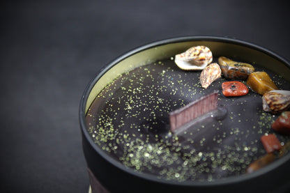 Velvet Smoke : Black Wax Scented Candle With Hints of Citrus & Tobacco