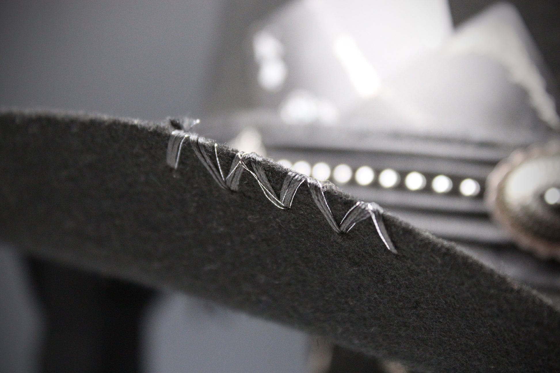 The Outlaw : Gunslinger Style Cowboy Hat with skull conchos and poker cards