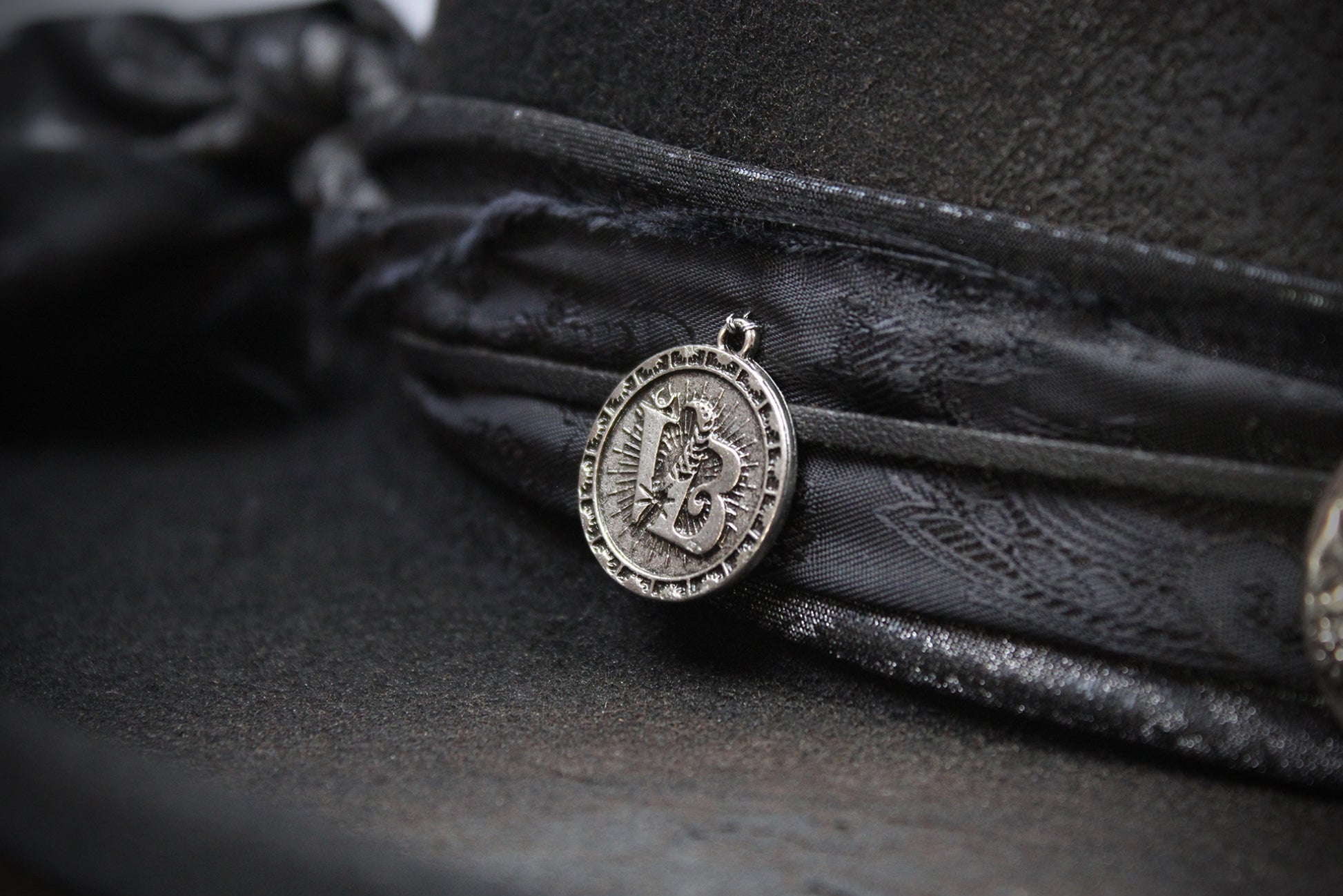 The Gravedigger Gambler Fedora: Handmade Wool Felt Cowboy Hat with Silver Details