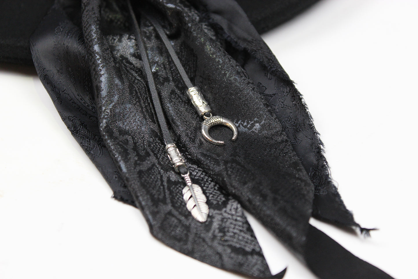 The Gravedigger Gambler Fedora: Handmade Wool Felt Cowboy Hat with Silver Details