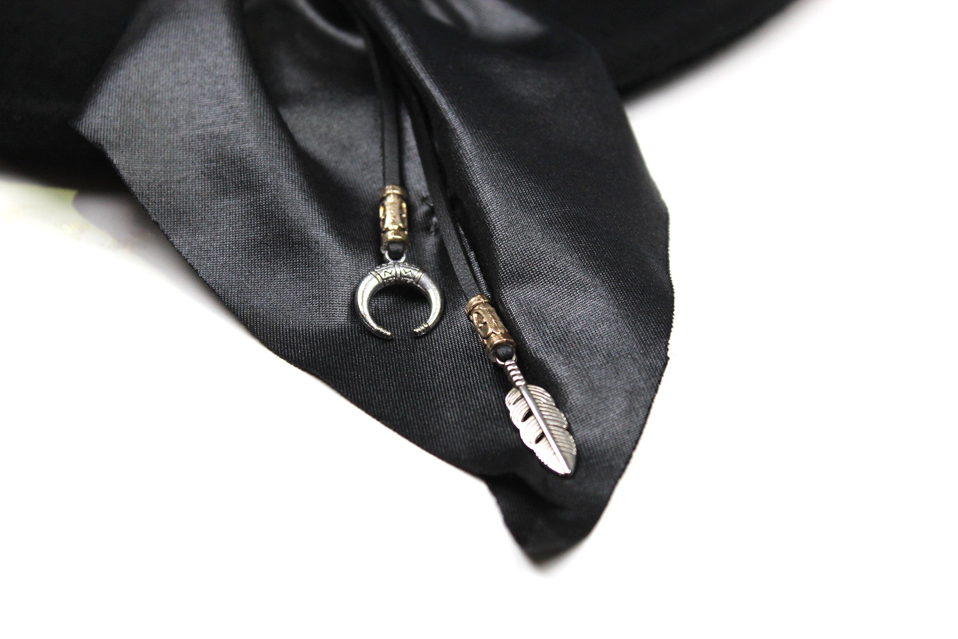 One Off Custom Gambler Hat: Black Wool Felt with purple detailing size Extra Large 61cm