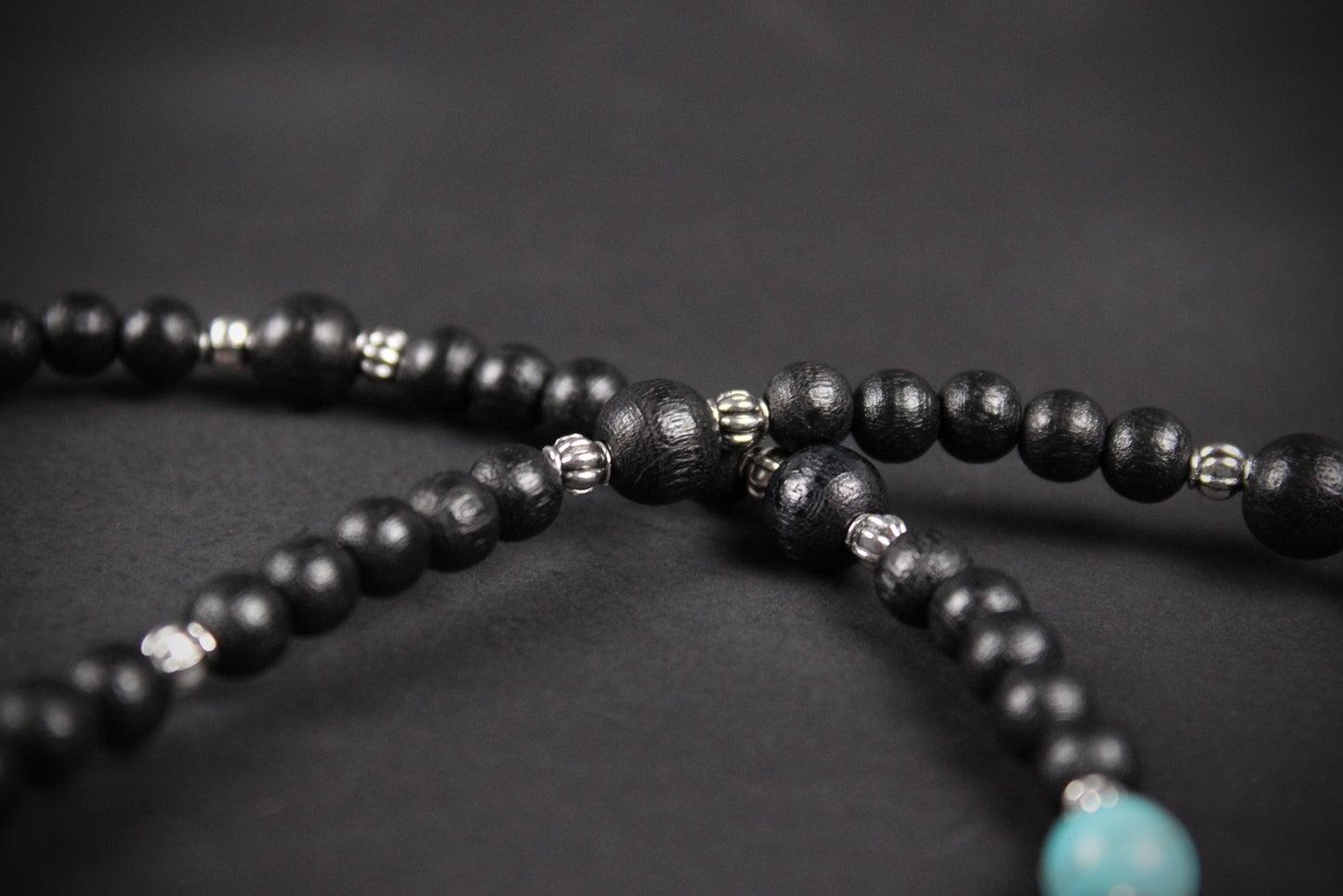 Valhalla Turquoise Layered Necklace Set: Viking Arrowhead, Pirate Coin, Black Wood & Howlite