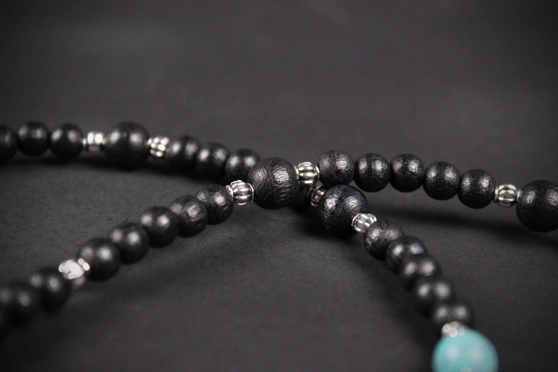 Valhalla Turquoise Layered Necklace Set: Viking Arrowhead, Pirate Coin, Black Wood & Howlite