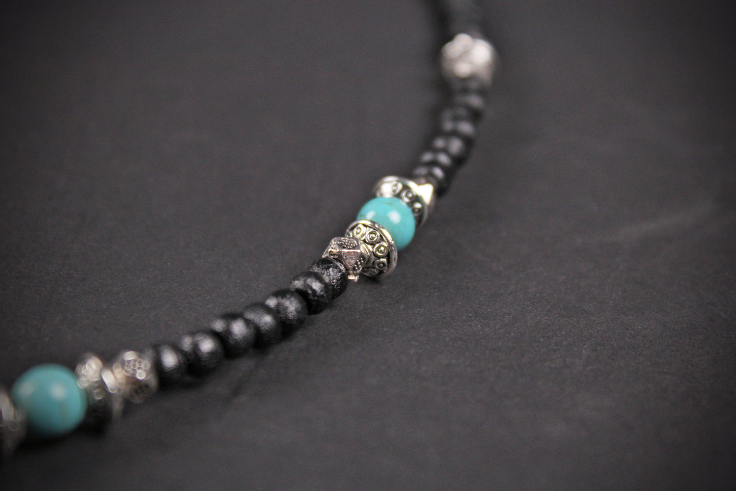 Valhalla Turquoise Layered Necklace Set: Viking Arrowhead, Pirate Coin, Black Wood & Howlite